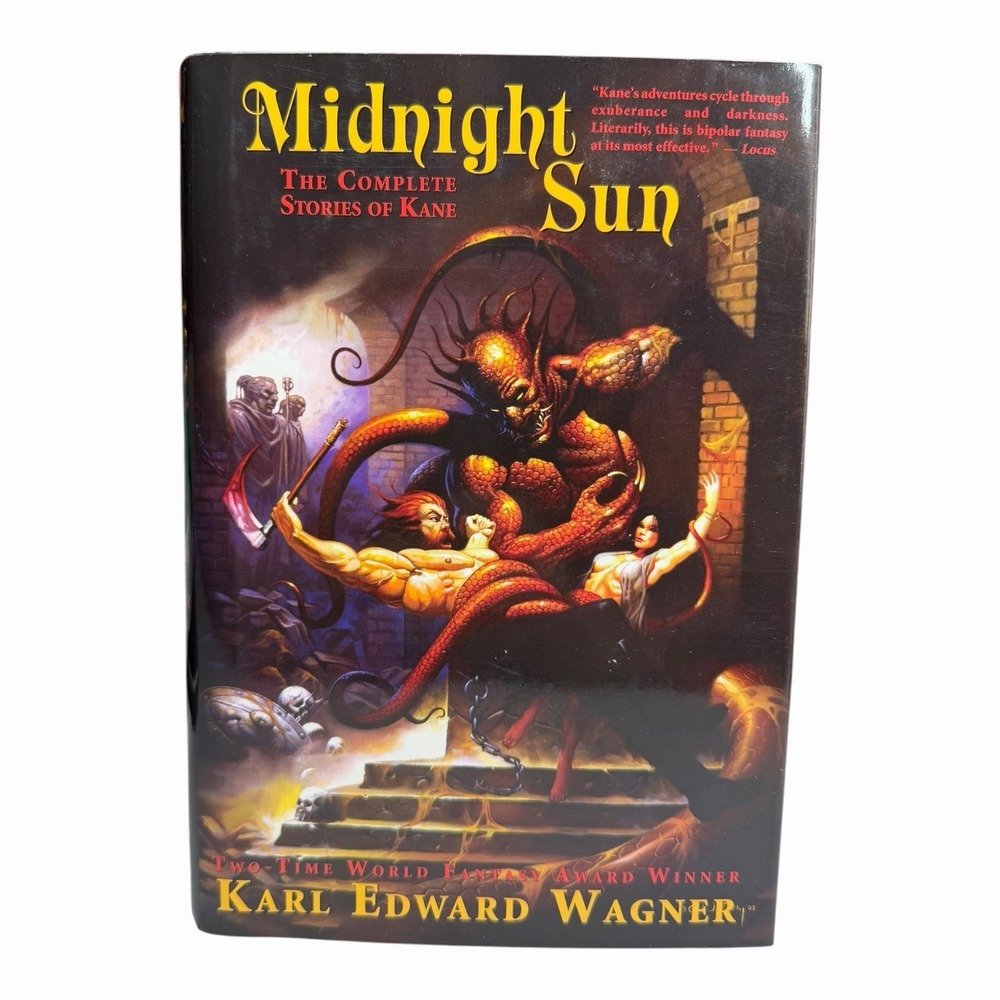 Night Shade Midnight Sun Karl Edward Wagner Kane Hardcover Fantasy Epic Retro